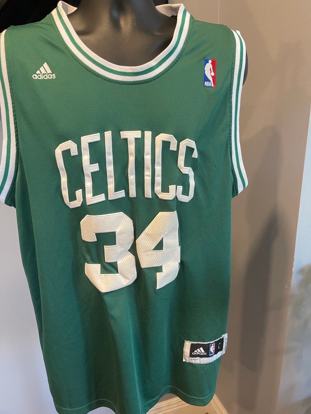 Adidas NBA Authentic Paul Pierce 34 Boston Celtics Jersey Men’s L